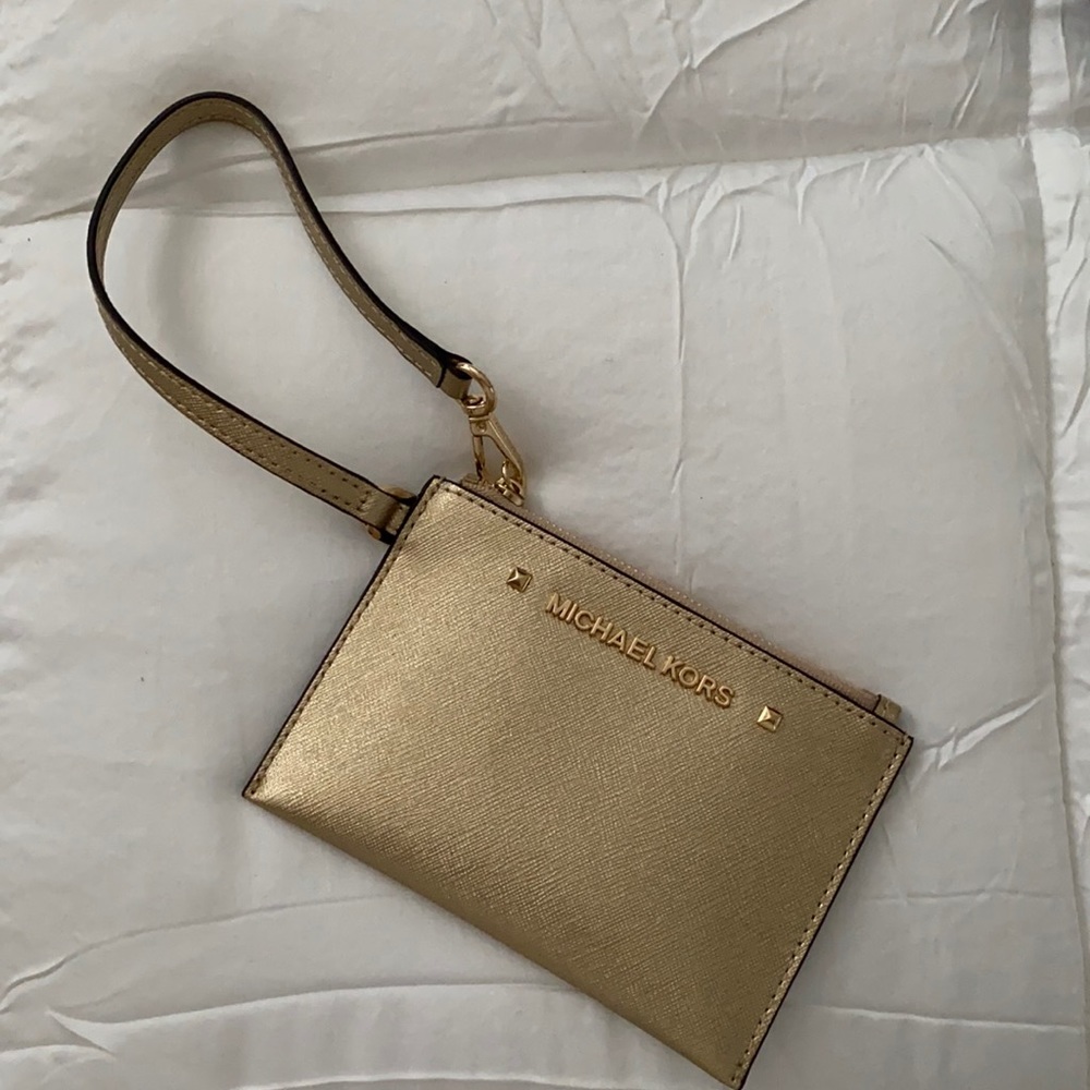 Michael Kors Gold Wristlet